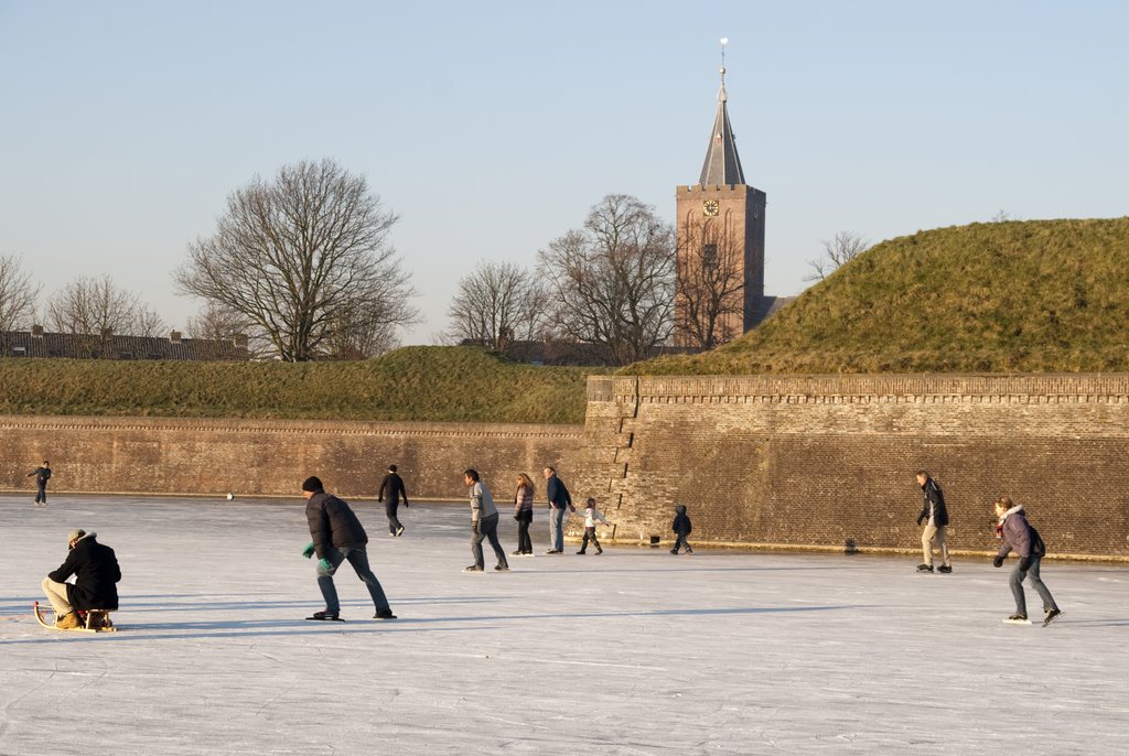 Schaatsen in Naarden-Vesting by fjpb