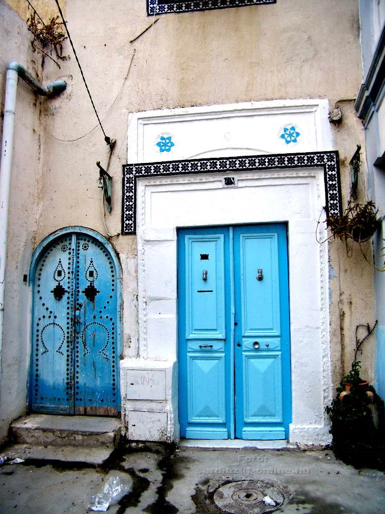 Two blue doors - Két kék ajtó... Sousse - Tunézia P3060105-1 by Sárdi A. Zoltán ♥Budapest♥