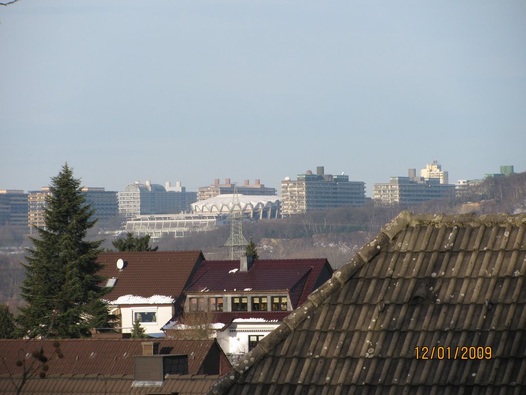 Uni - Bochum gesehen von Kleff, Witten, De by Stefan Kapka