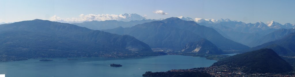 Maggiore lake from Sasso del Ferro by brunoallegretti