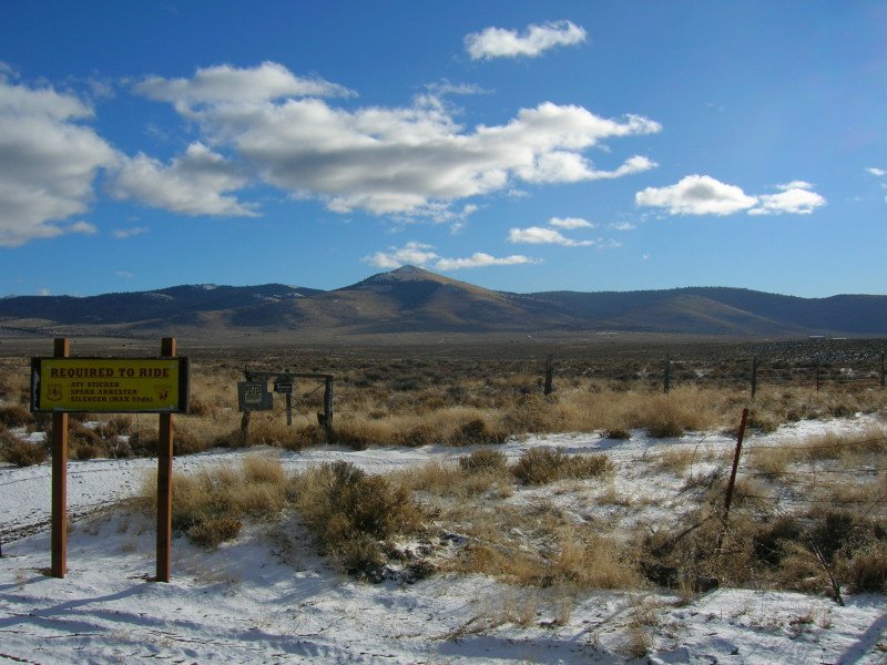 Motorcycle trail view of Pine Mtn by lostace