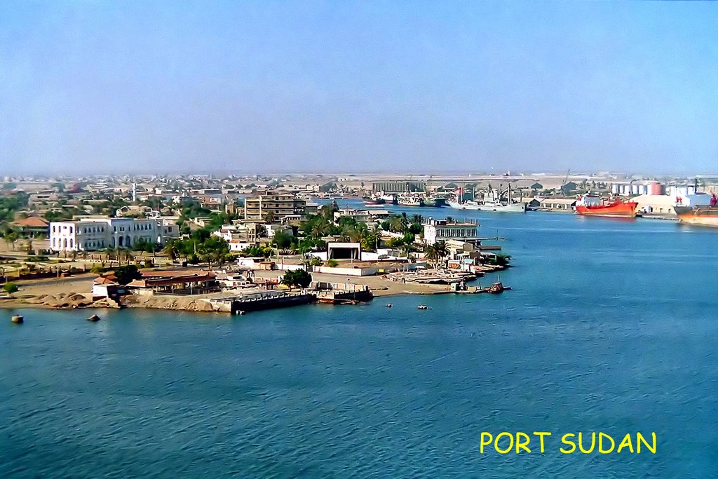 PORT SUDAN 苏丹港集装箱码头俯视港口景观 by huangym