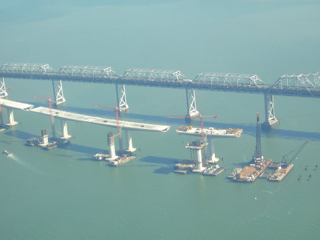 Construction of The New Bay Bridge by khunthi