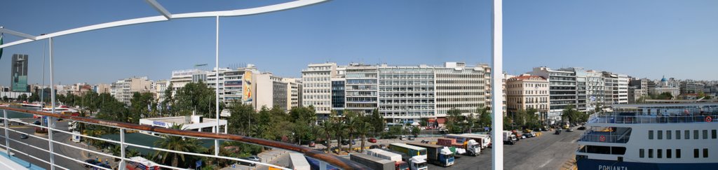 Panorama Pireaus From Ship by Tino_