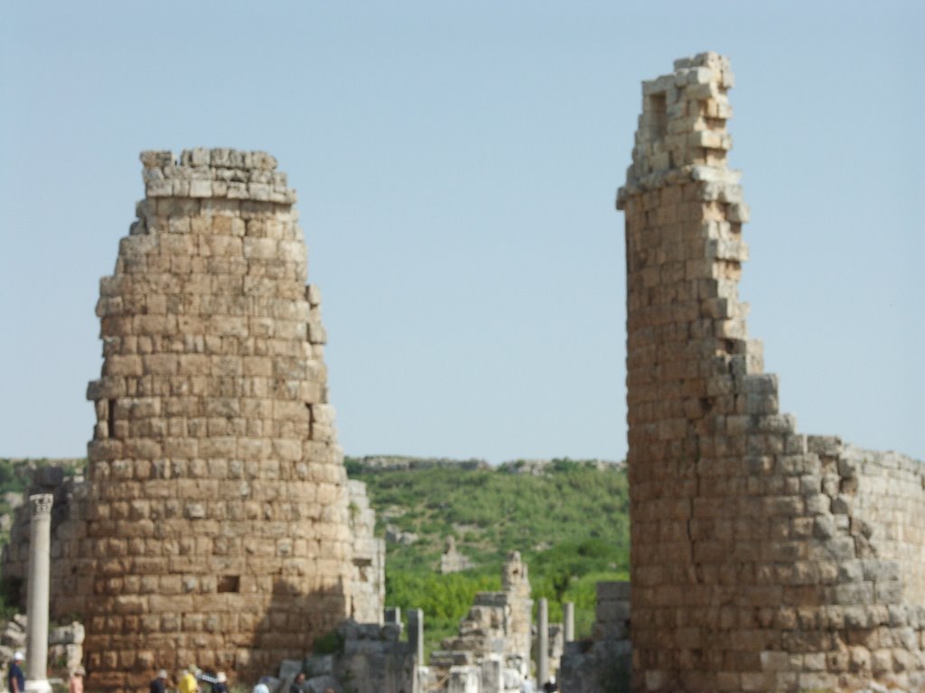 Old Gate of old city Perge by Pavel Sibl.ru