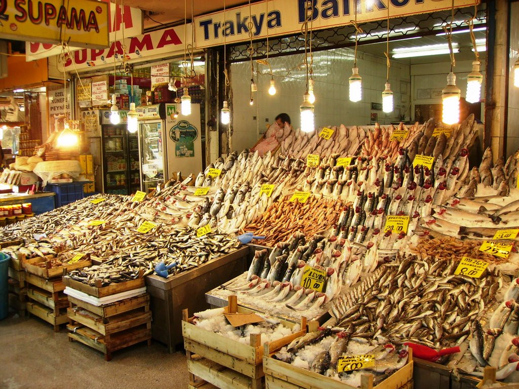 Sakarya Str.- Fishmongers by Ahmet A