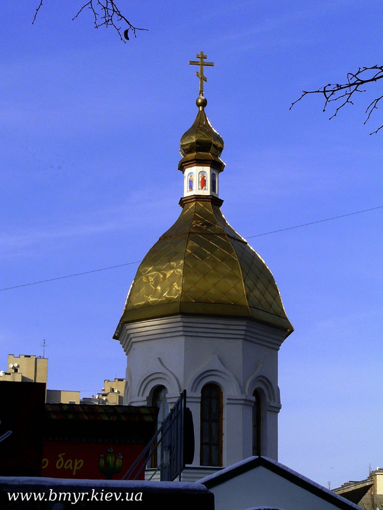 A church at Volodymyrsky bazaar by EugeneLoza