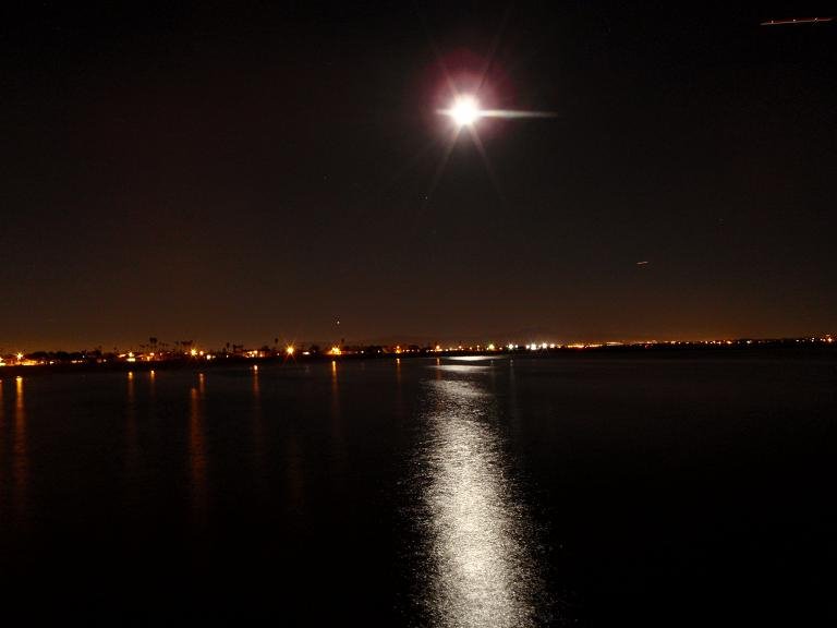 The Moon from the Pier by Lost Remote