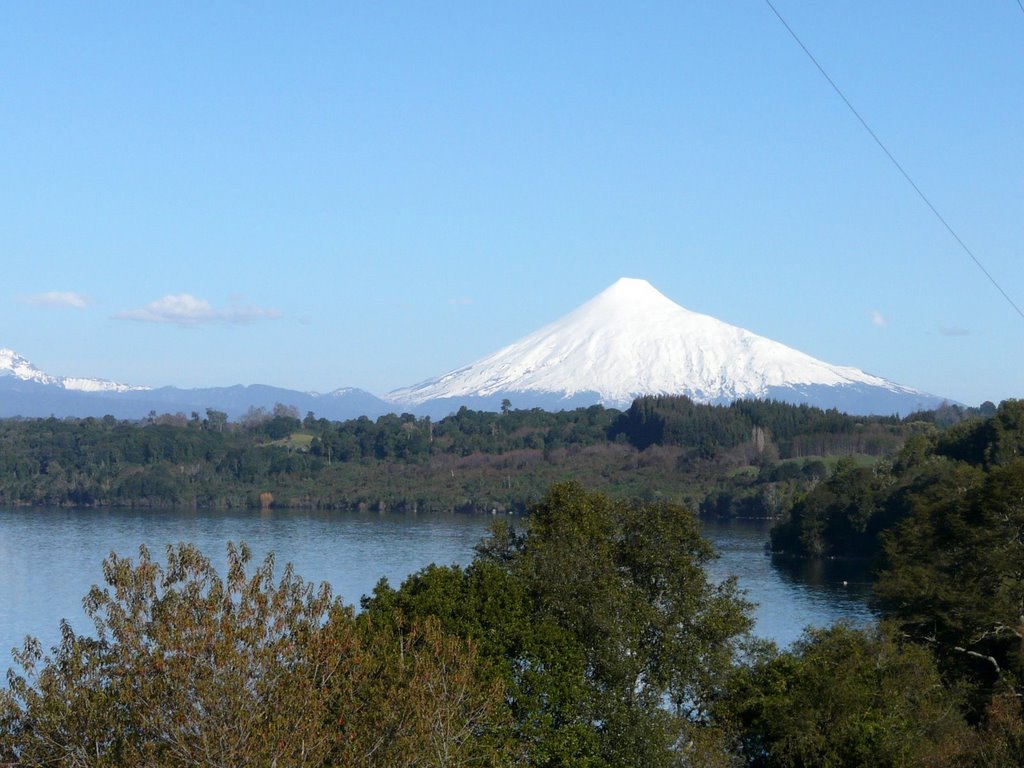 Llanquehue Lake with Osorno by Carlos Aluisio Osori…