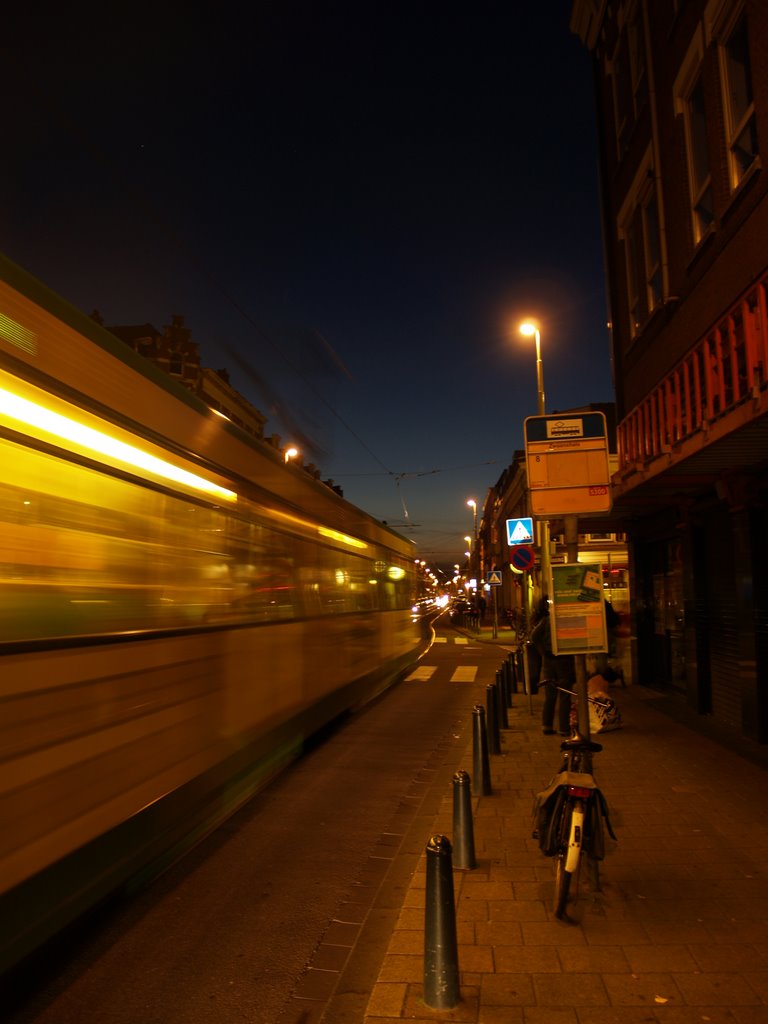 Tram 8, Halte Zaagmolendrift, Ouwe Noorden, Rotterdam by Arend Maatkamp