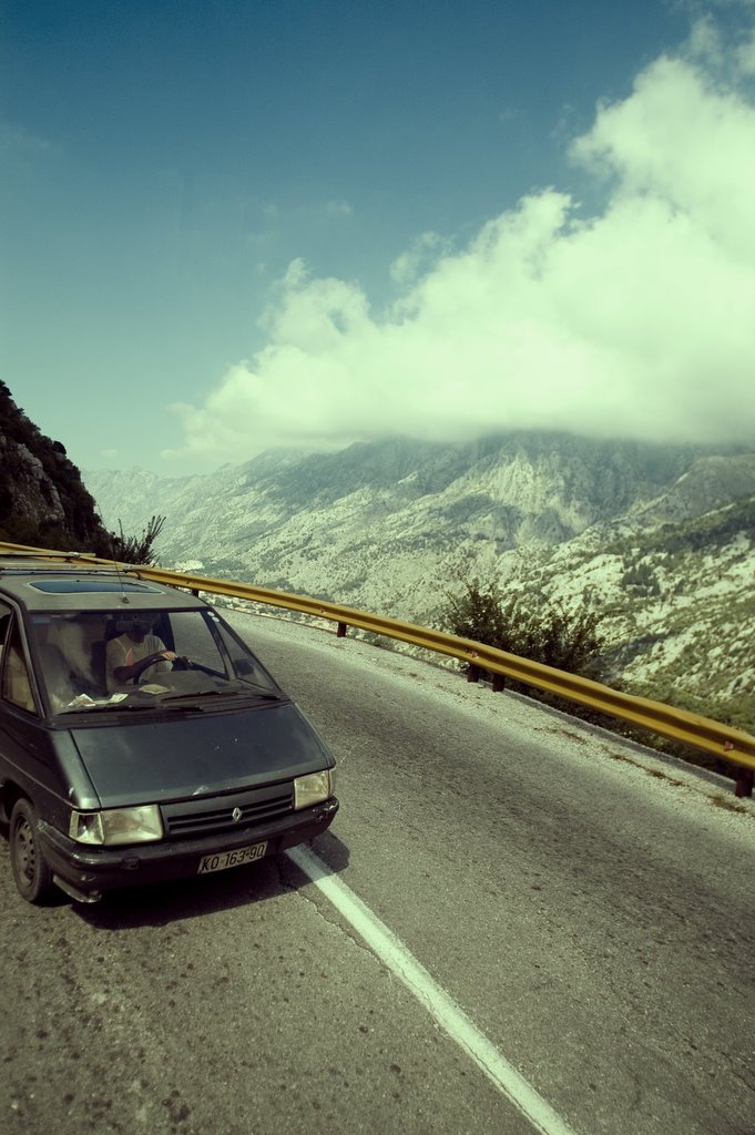 Montenegro, Kotor, road by greefon