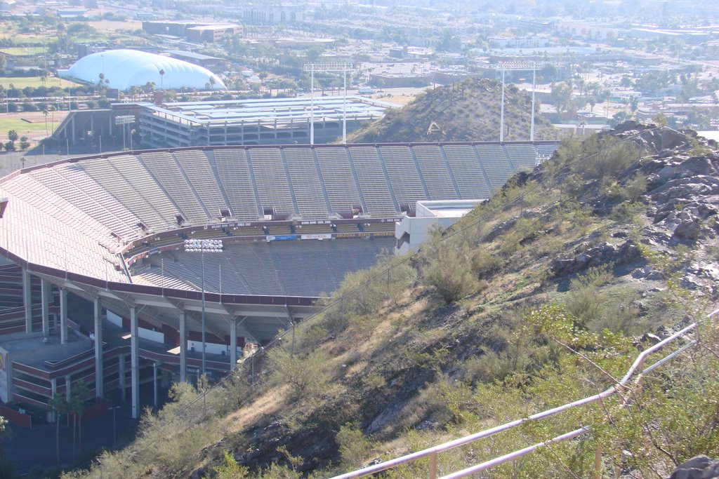 Sun Devil Stadium from "A" Mountain by Rich Eginton