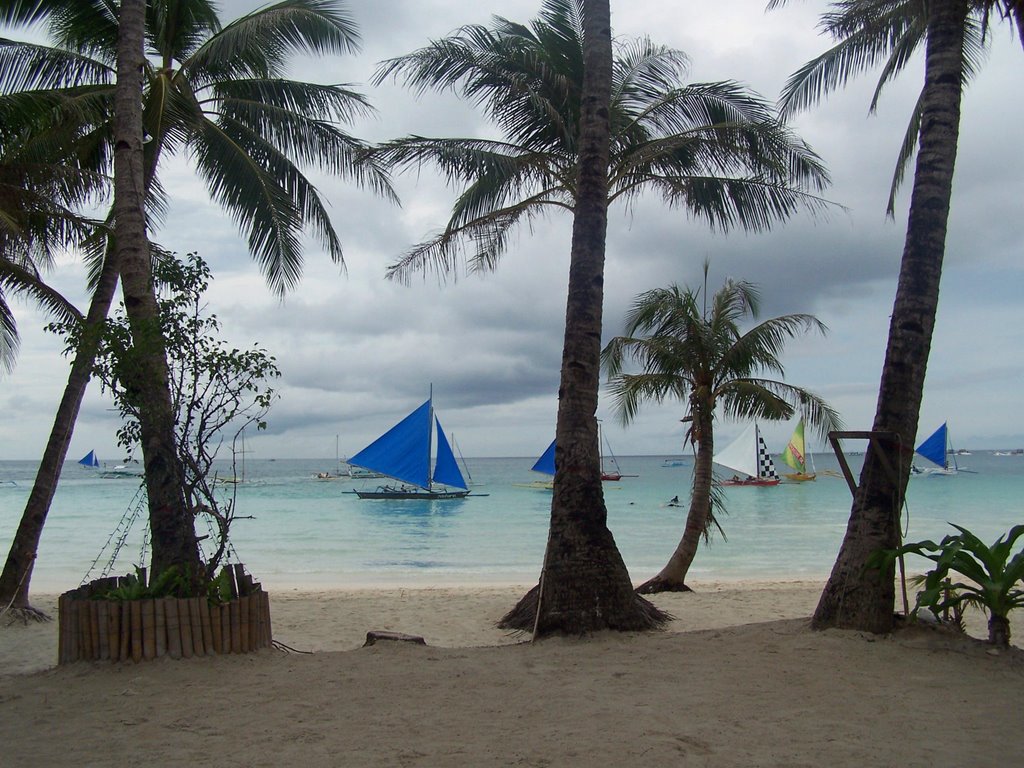 White beach Boracay by Juliet Cullen