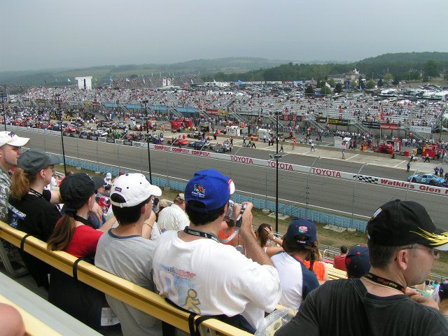 High in the Frontstretch Stands by Geraldine Clark