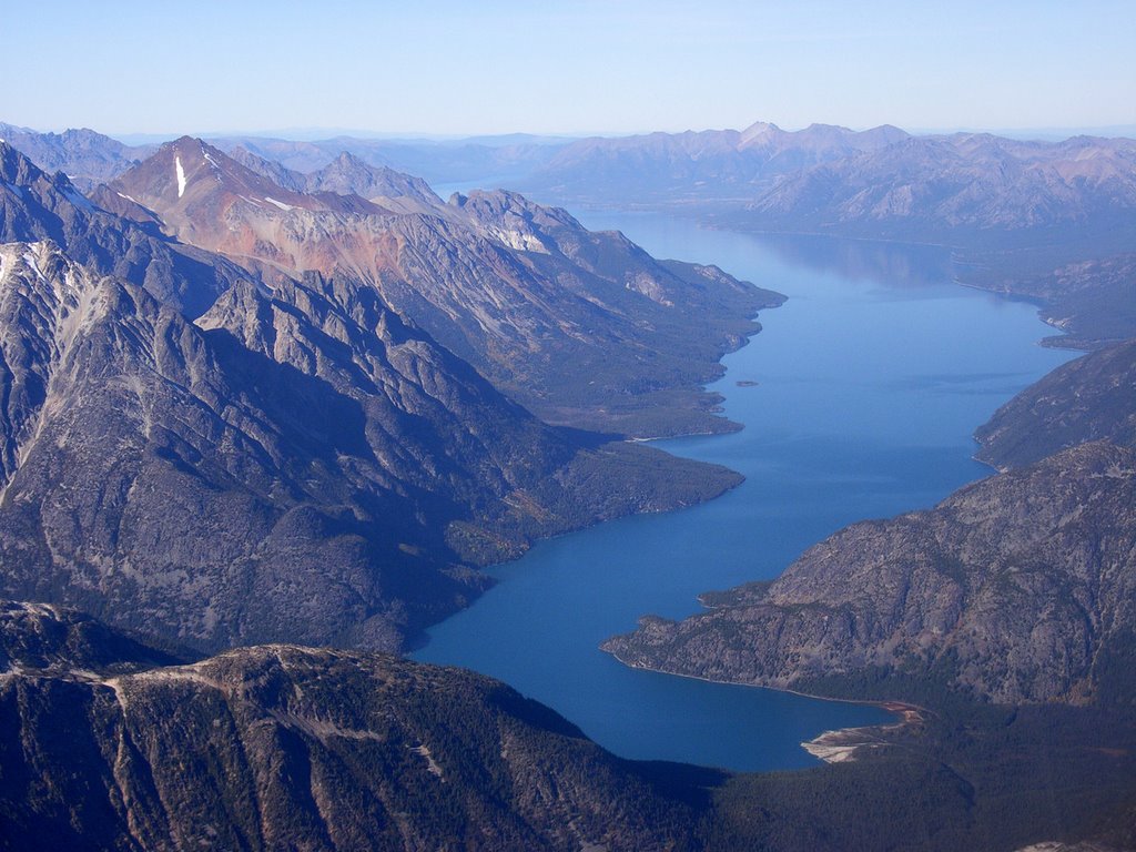 Chilko Lake from the air by randallg