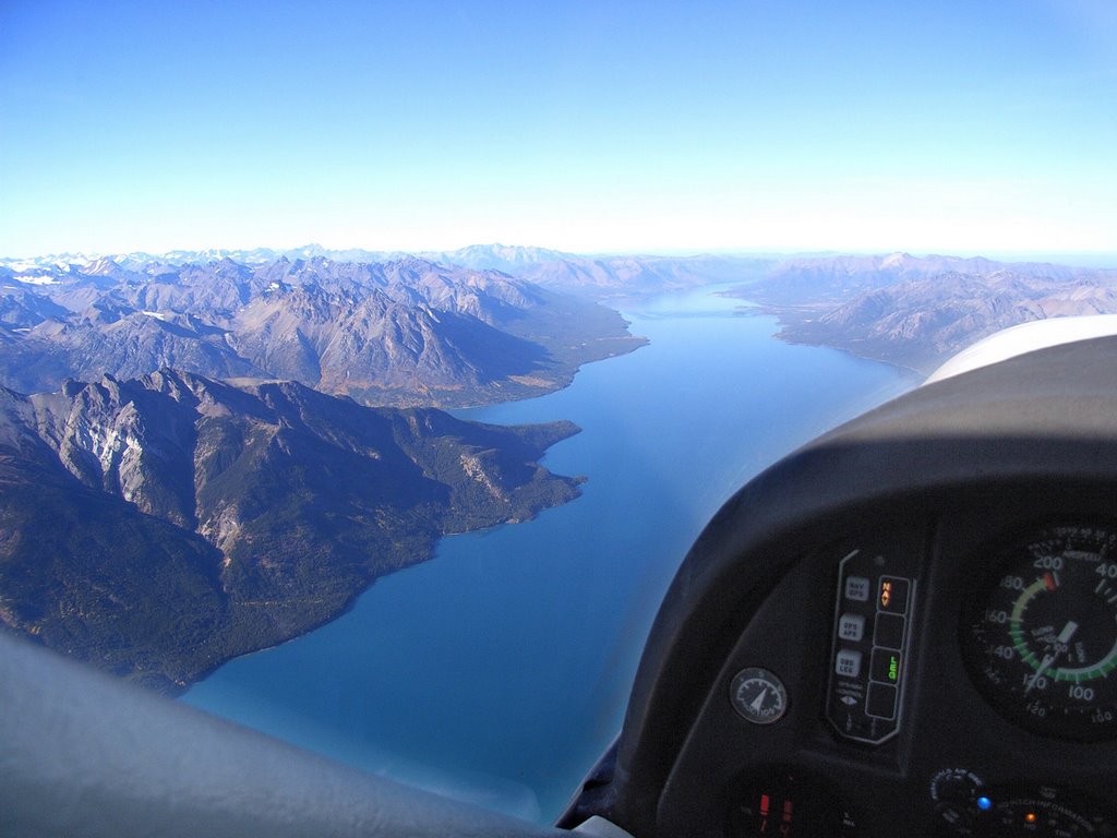 Chilko Lake from the air by randallg