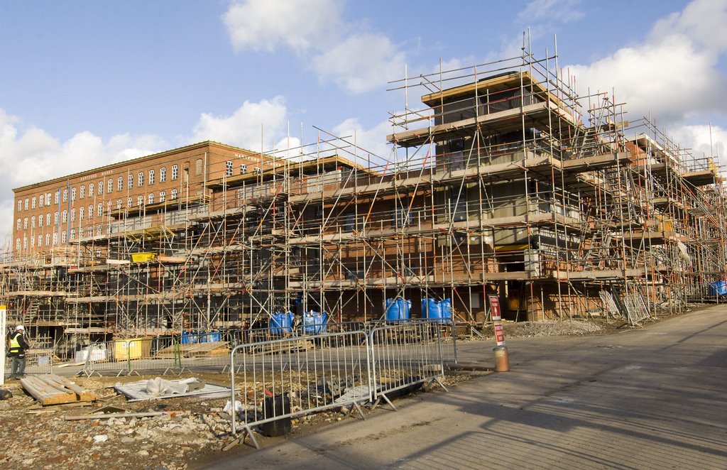 Old terraced homes have all been demolished on this site by kenHMR