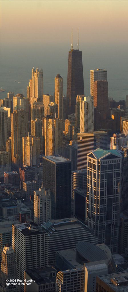 Chicago Tiltorama from Sears Tower by Fran Gardino