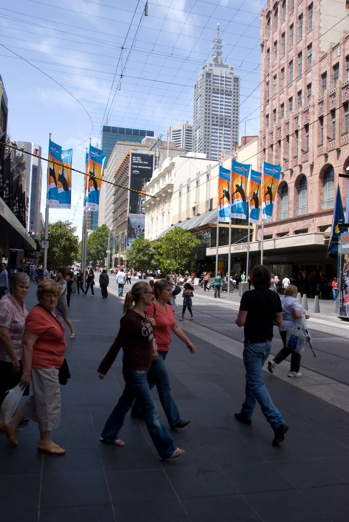 Bourke Street Mall, Melbourne by vincentq