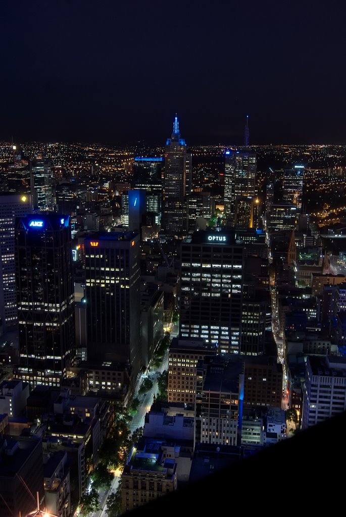 Melbourne CBD looking east by vincentq