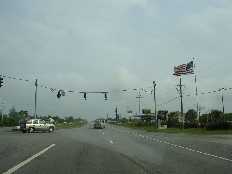 Junction of old LA Hwy 1 and LA3235 by Nigefoxx