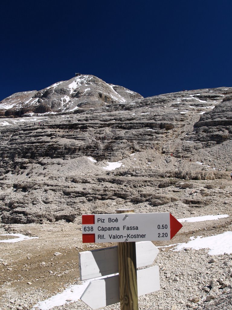 View of the Piz Boé. (Take a tour to the highest peak of the Sella-group with my pictures!) by Polonkai László