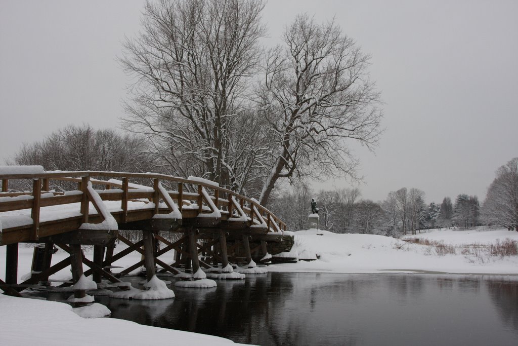 Old North Bridge in Winter by Van Ton