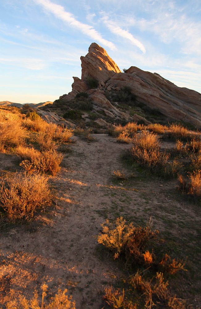 Low Sun at Vasquez Rocks by D.M. Thorne