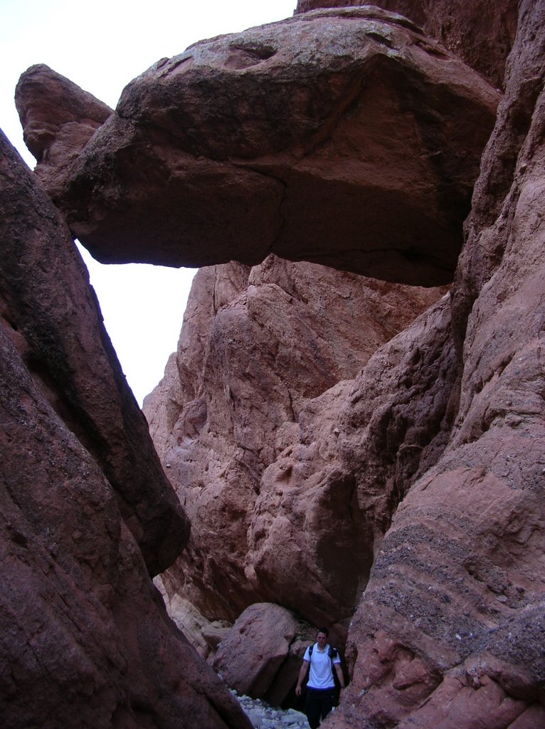 Hidden Path at entrance of monkey fingers, Ait-Youl, Morocco by Tobi H.