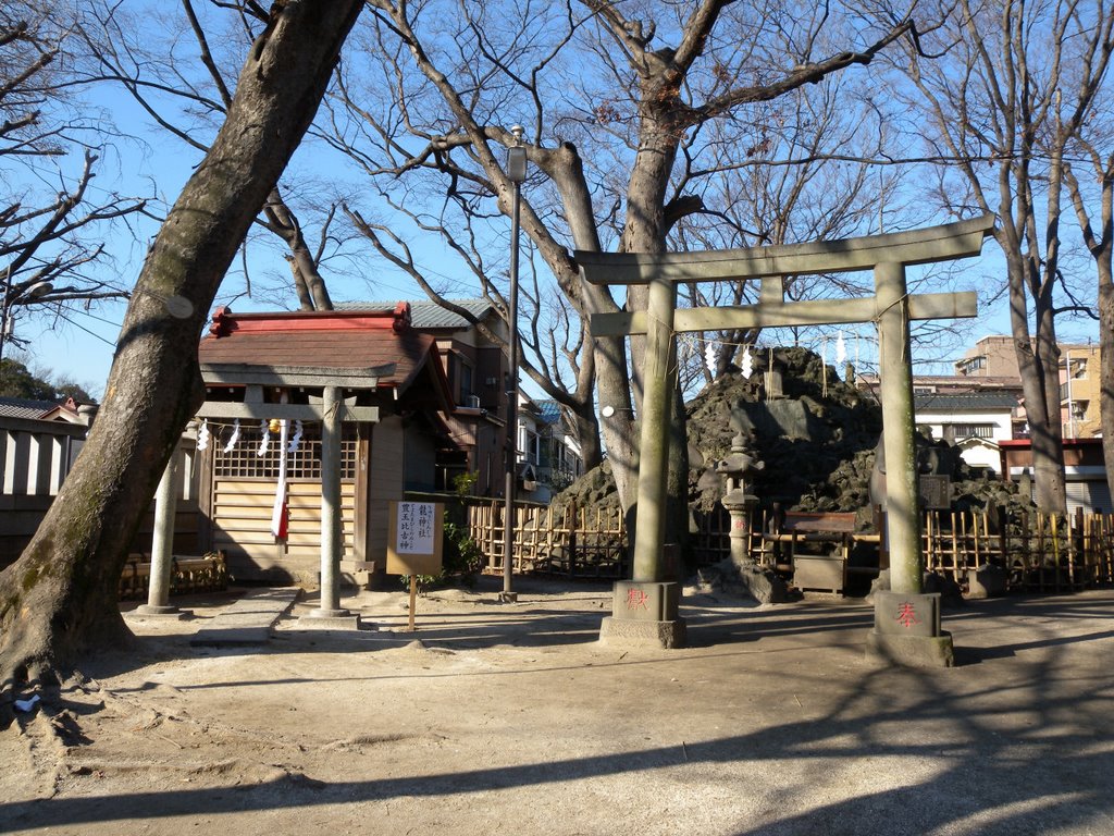 Sengen-Jinja, Fuji-mound and Ryū-jinja 浅間神社、富士塚と龍神社 (2009.01.17) by k.takita