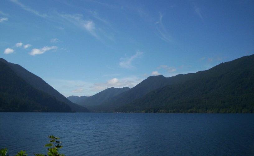 Lake Crescent, from US 101 by Jon Noe