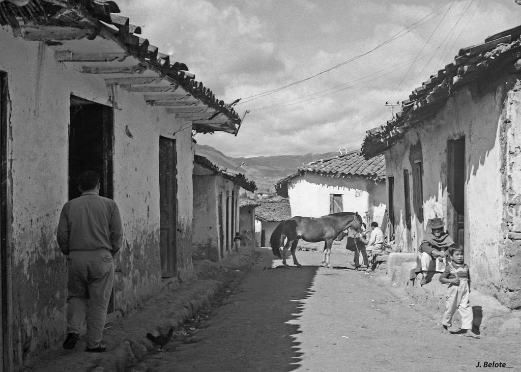 Calle Sucre, Saraguro 1968 by J Belote