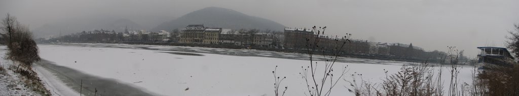 Snow on ice on the Neckar - Heidelberg 14.01.2009 by dsw_558