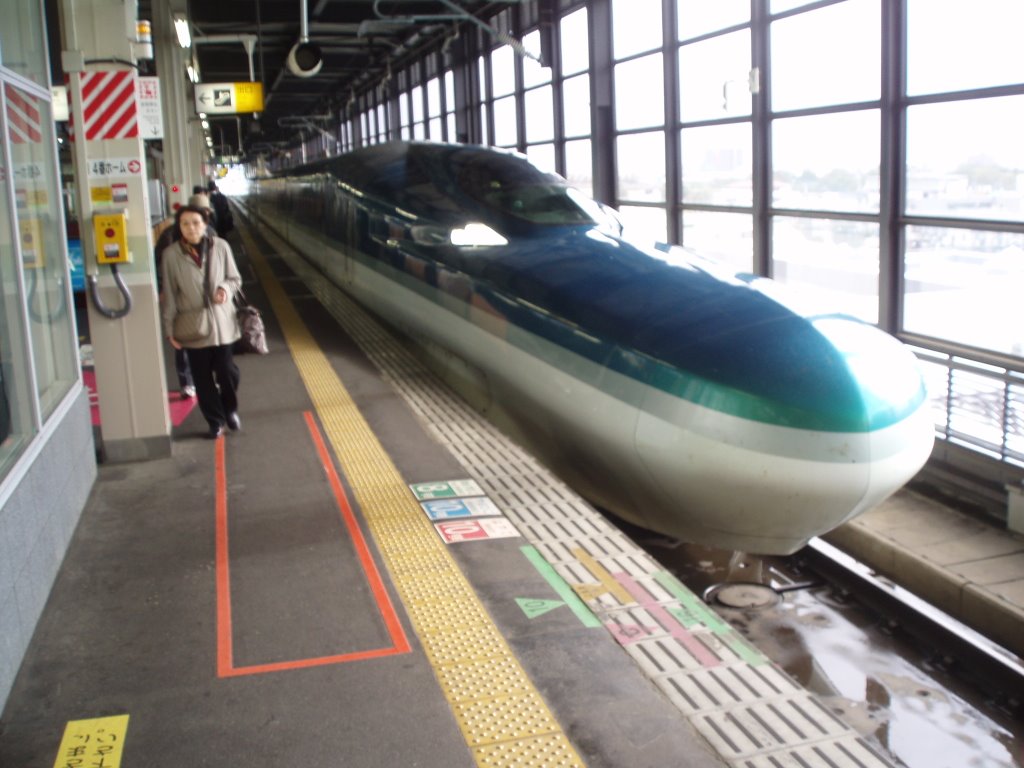 The new Fastech 360 Shinkansen, Morioka Station, Iwate-ken, Japan by Rickard A