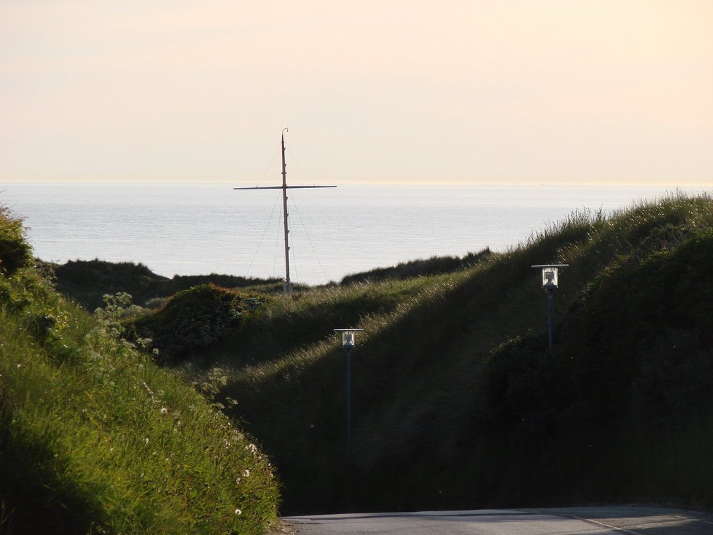 Møllebakkevej Lønstrup, Blick Richtung Westen zur Nordsee by Dan-Fan