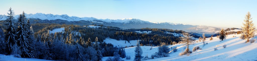 Tatry - widok z Bukowiny Tatrzańskiej by Jaro Pin