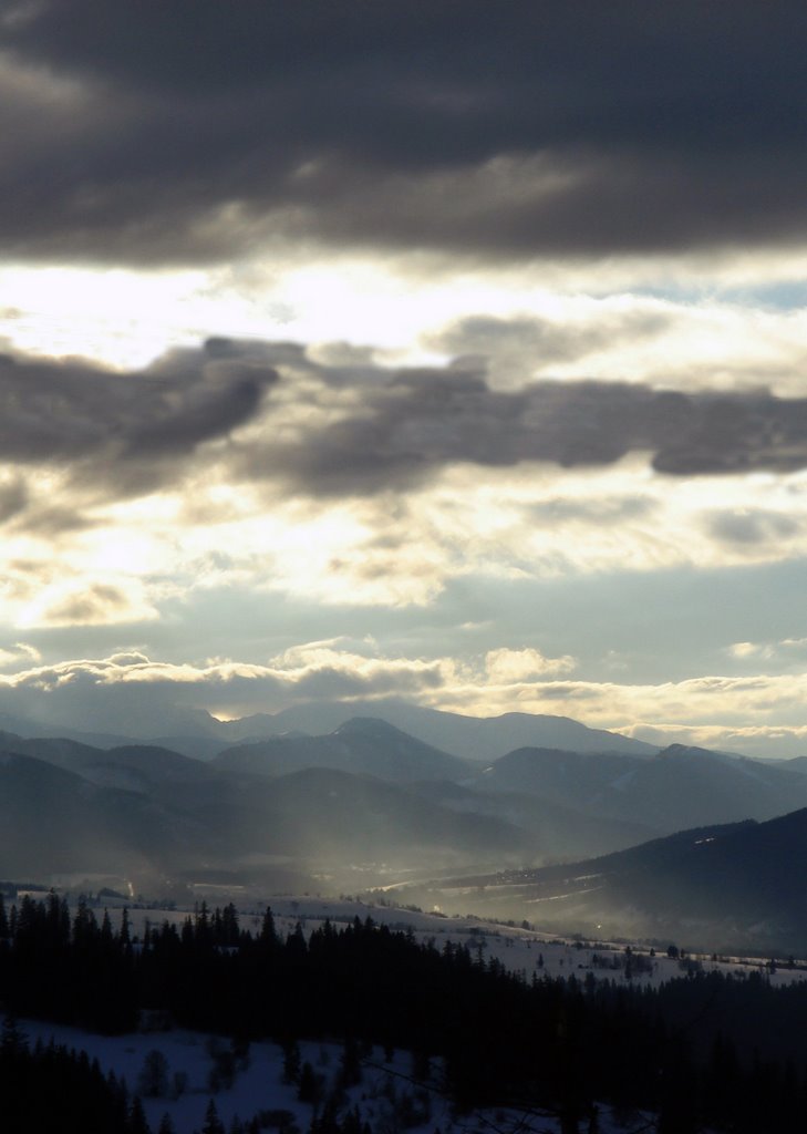 Zakopane - widok z Bukowiny Tatrzańskiej by Jaro Pin