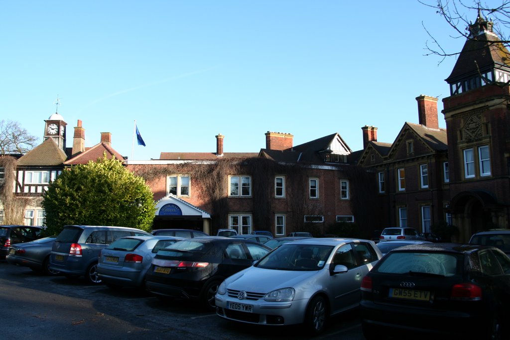 Moor Hall Hotel - main entrance by JohnHW