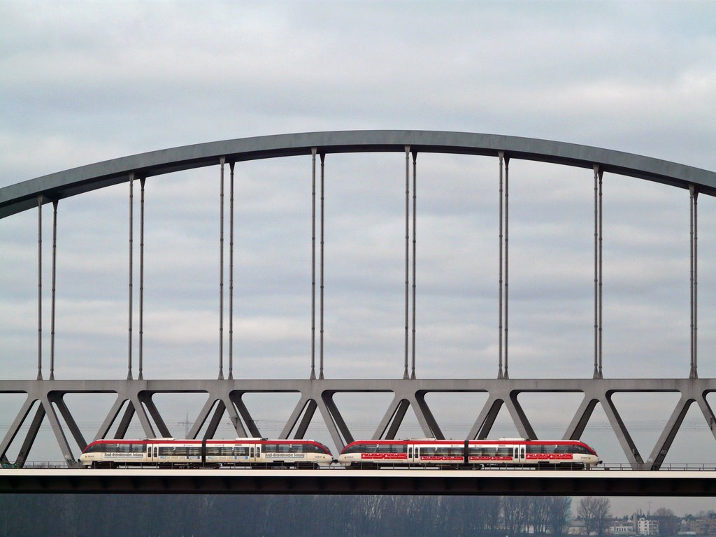 Eisenbahnbrücke in D-Hamm mit "Talenten" by j.n.k