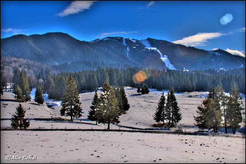 Muntii Postavarului, in drum spre Poiana Brasov (January 2009) by Alin Cohai