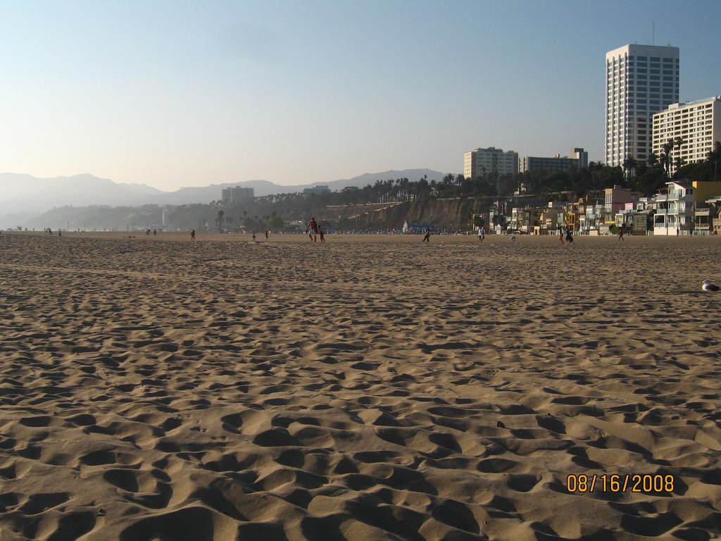 Santa Monica from the beach by Scorpio1071