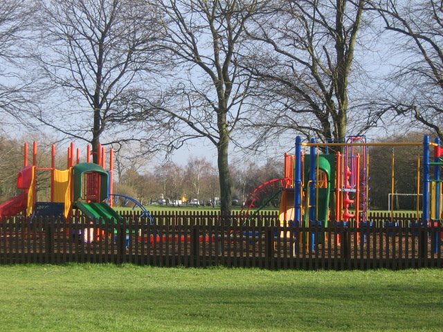 Yateley Colourful Playground by Robert'sGoogleEarthPictures