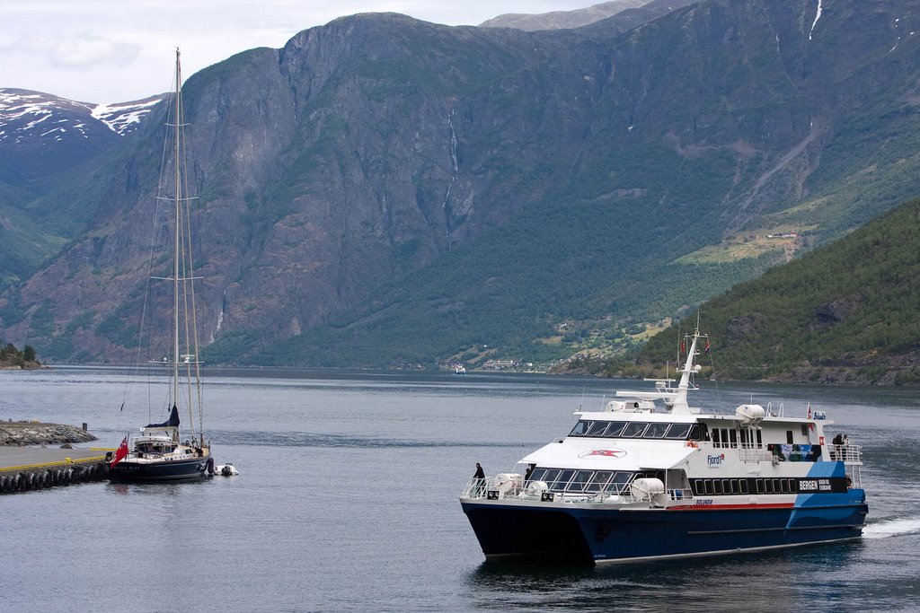 'Solundir' the catamaran (Bergen - Flam) / Flam, Norway by Sergey Ashmarin