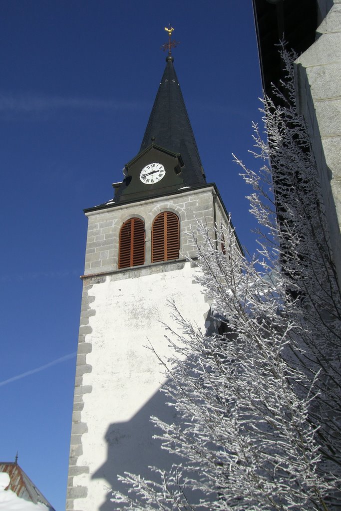 Kerktoren van Les Gets (Trudi) by Trudi