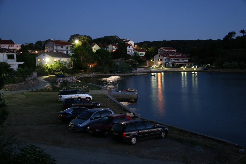 Bucht bei Kampor by night by praxini