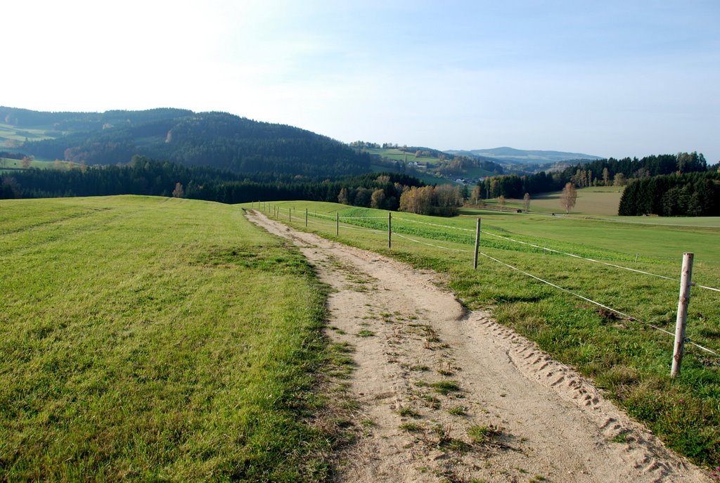 Austria - Dorf-Leopoldschlag - Blick Richtung Eisenhut - Auf den Spuren der Pferdeeisenbahn - 2008.10.19 by MÜHLVIERTLER