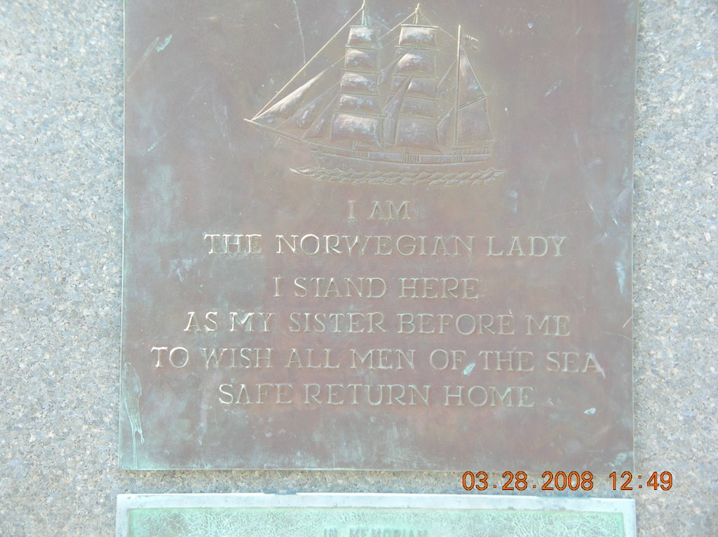 Norwegian lady plaque by beach bum 11