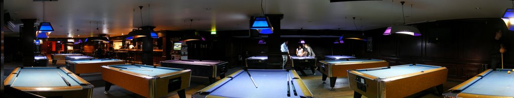 Sports cafe billiard panoramic by Andrei Vo