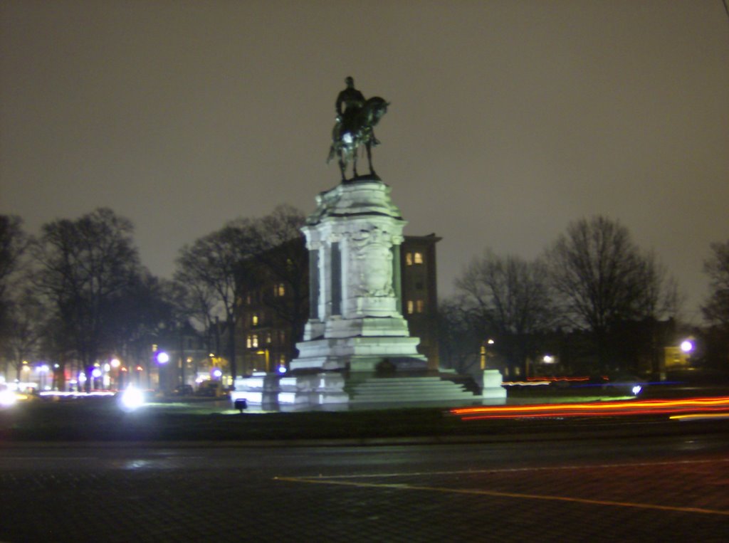 Robert E. Lee On A Rainy Night by Edward D