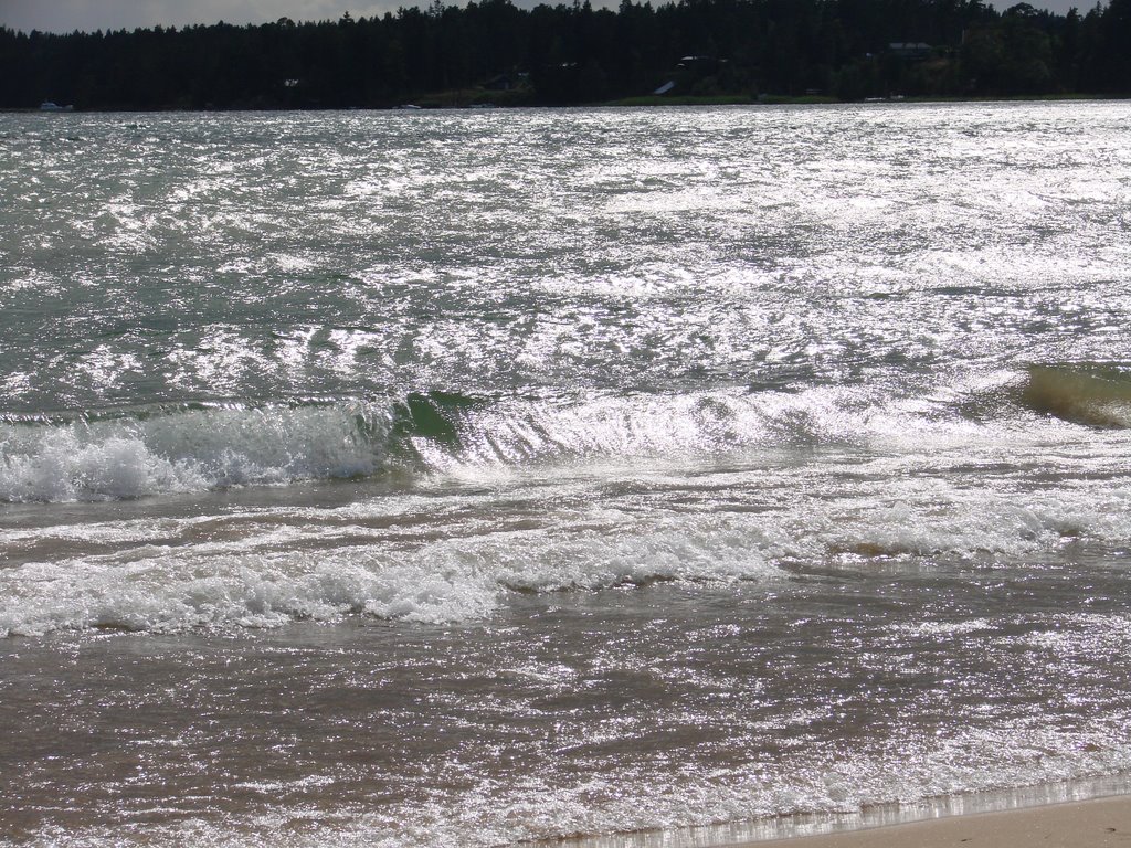 The beach of Lake Vättern by Rainer Wichmann